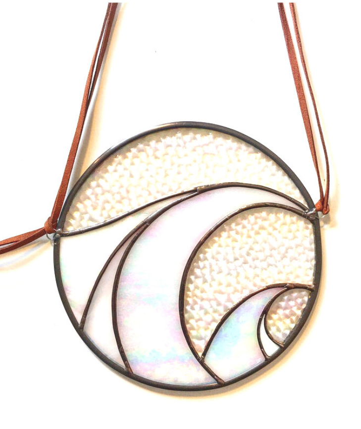 Stained Glass Double Wave