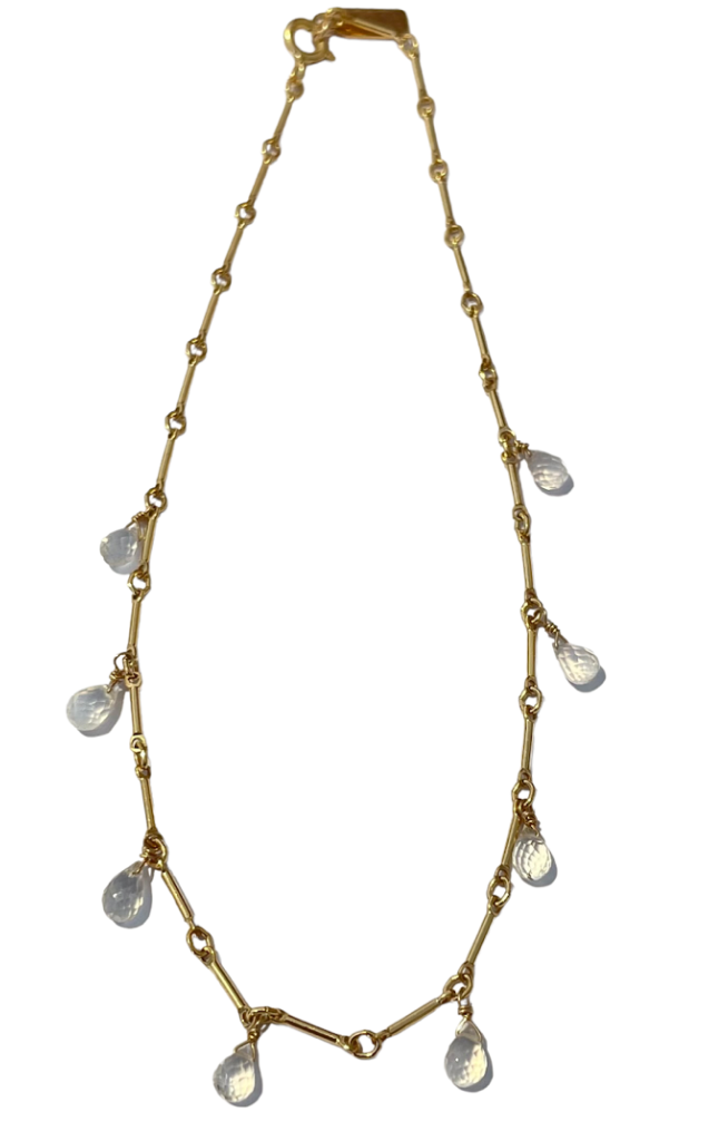 Fancy Chain + Drops Anklet