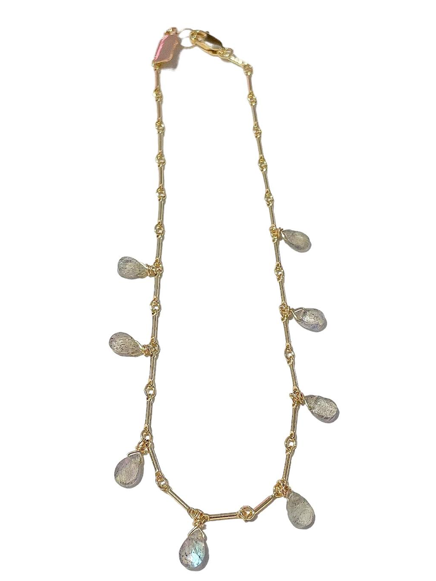 Fancy Chain + Drops Anklet
