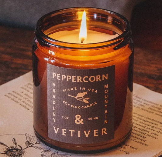 Bradley Mountain Glass Candle
