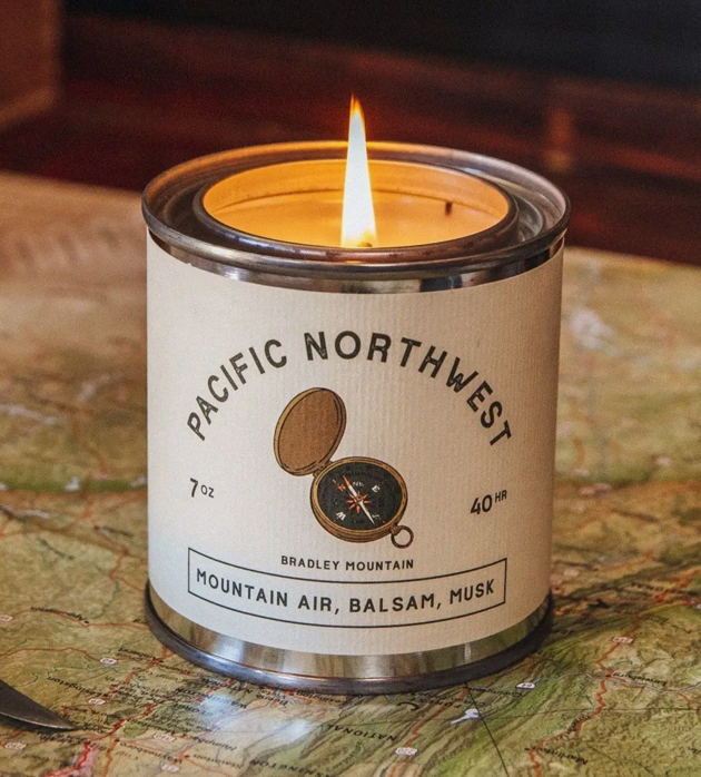 Bradley Mountain Tin Candle
