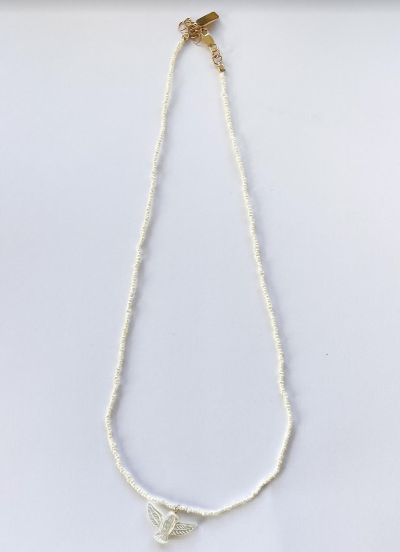 Dreambird Tiny Pearl Necklace