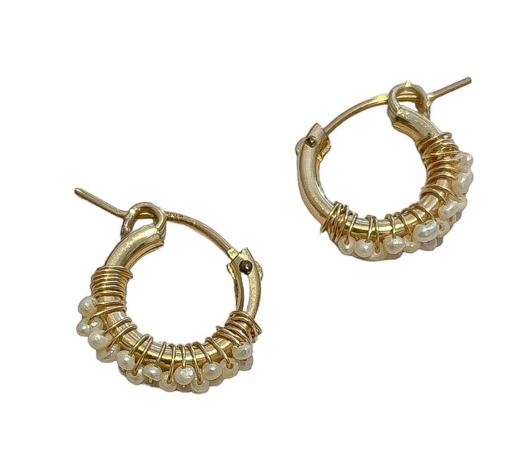 Tiniest Ocean Hoops