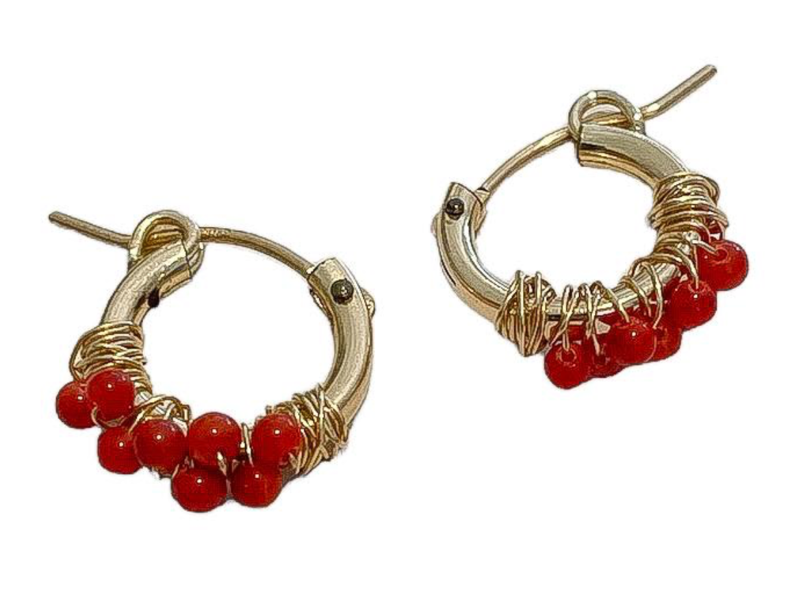 Tiniest Ocean Hoops