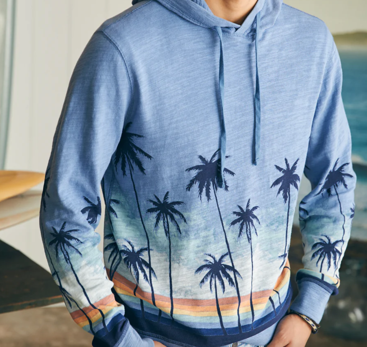 Tropical Slub Hoodie