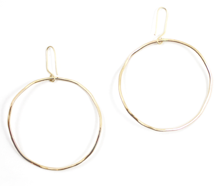 Organic Hoop Earrings