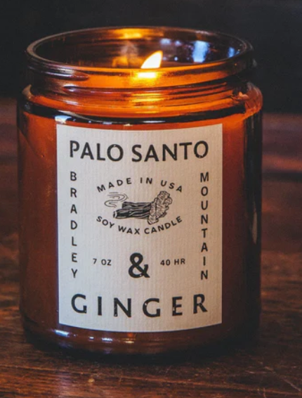 Bradley Mountain Glass Candle