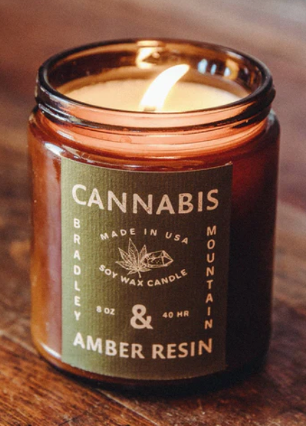 Bradley Mountain Glass Candle