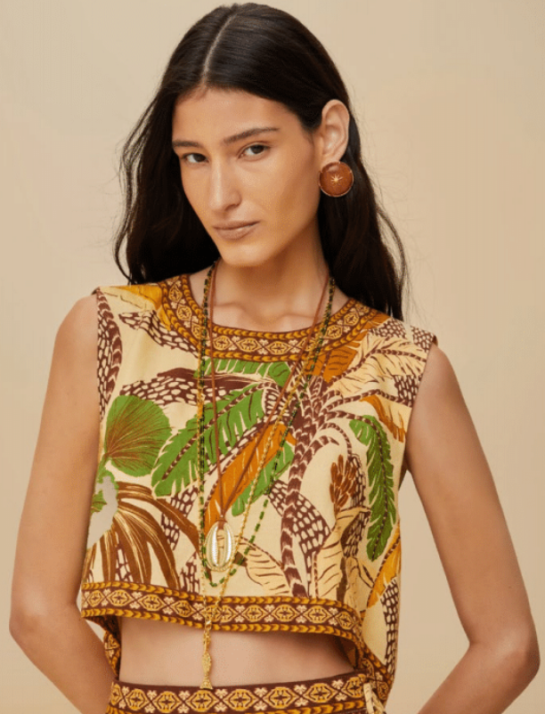 Foliage Sketch Blouse