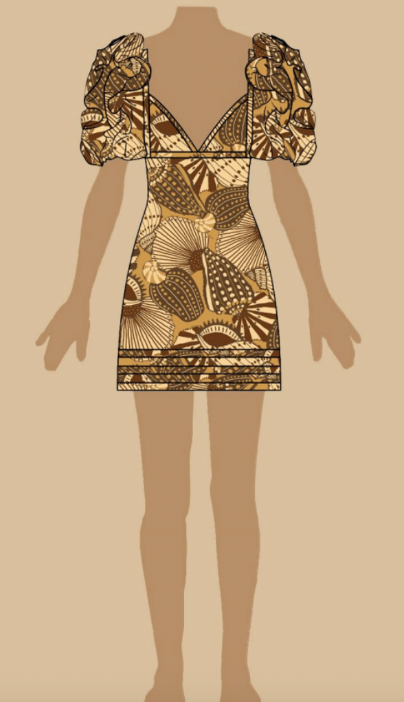 Shell Mix Dress