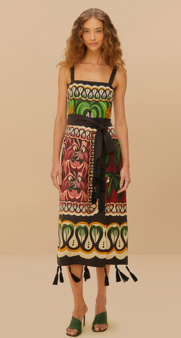 Coconut Tree Scarf Dress