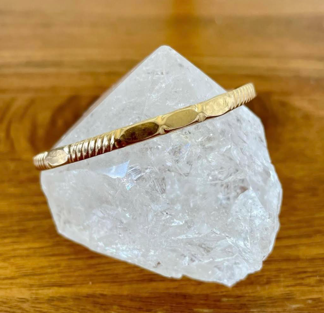 Ornate Hammered Bangle