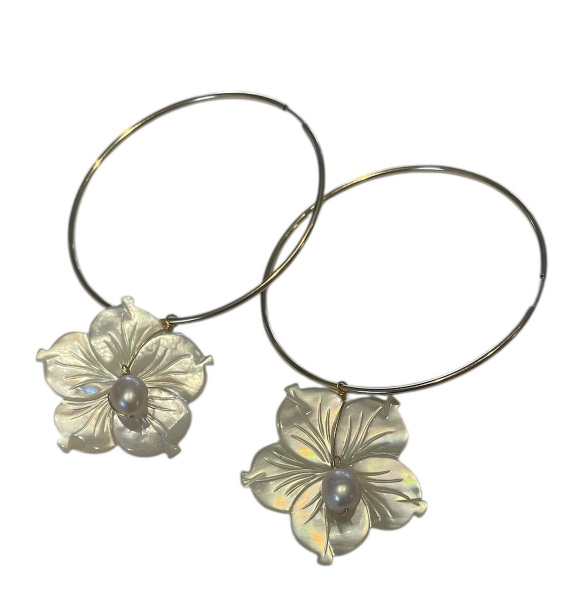 Lei Large Golden Plumeria Hoop