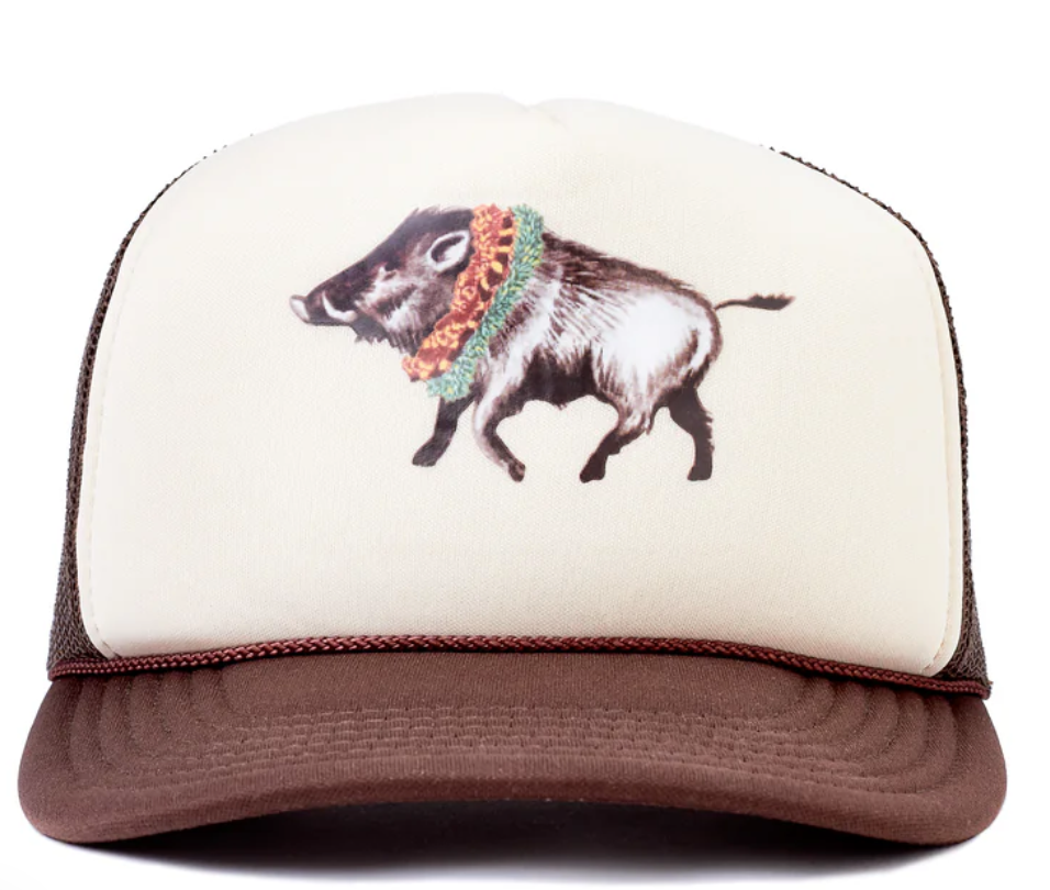 Double Lei + Boar Trucker Hat