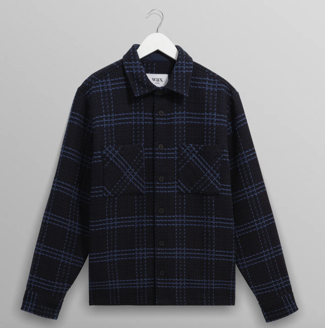 Whiting Overshirt Navy + Blue