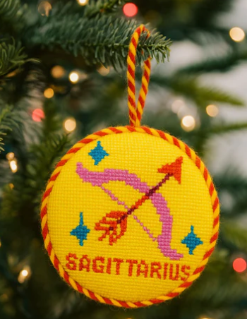 Needlepoint Zodiac Ornaments