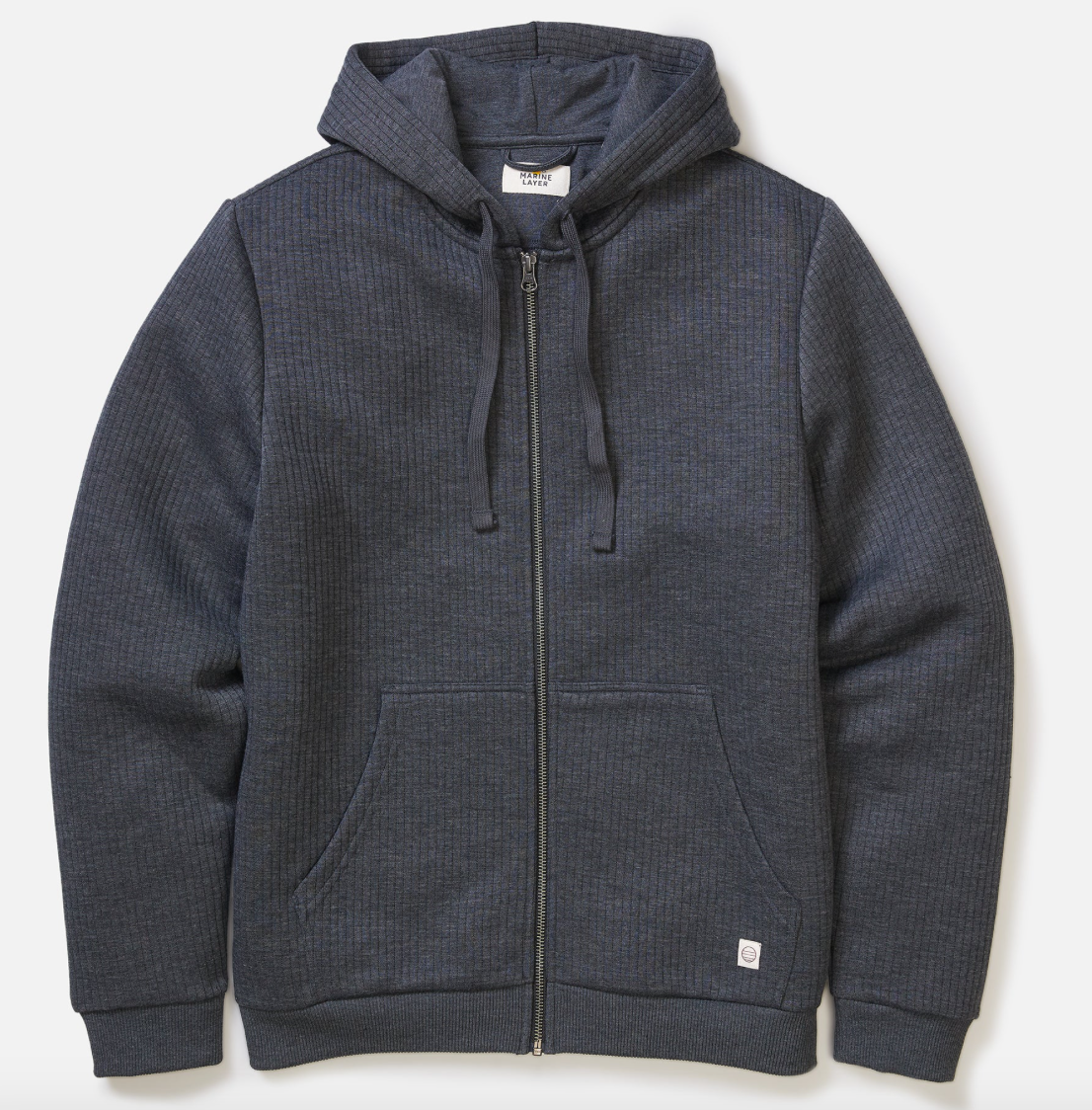 Quilted Zip Hoodie