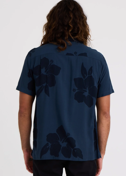 Navy Aloha Shirt