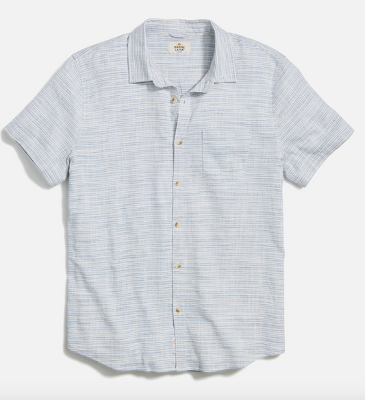 Selvage Blue Mini Stripe Shirt