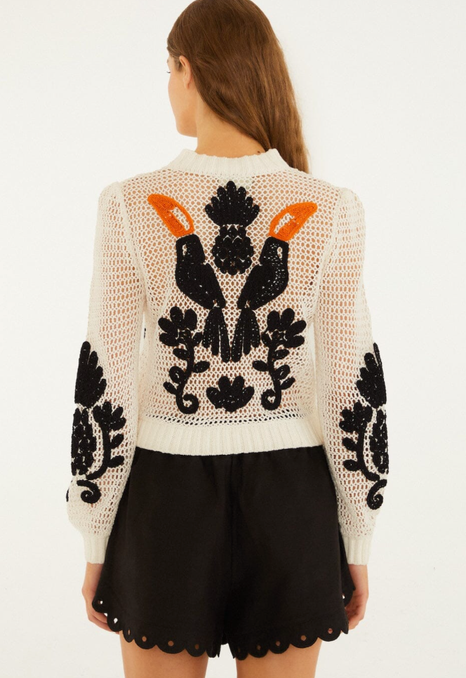 Toucan Crochet Cardigan