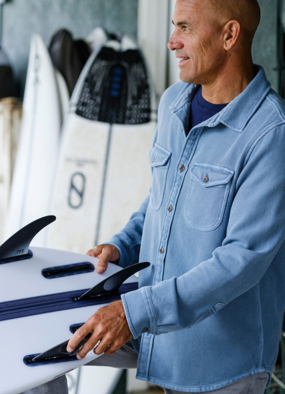 Chroma Blanket Shirt || Hazy Sea