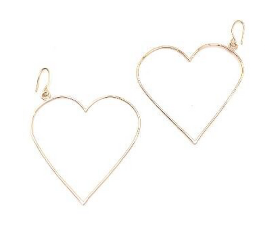 Floating Heart Earrings