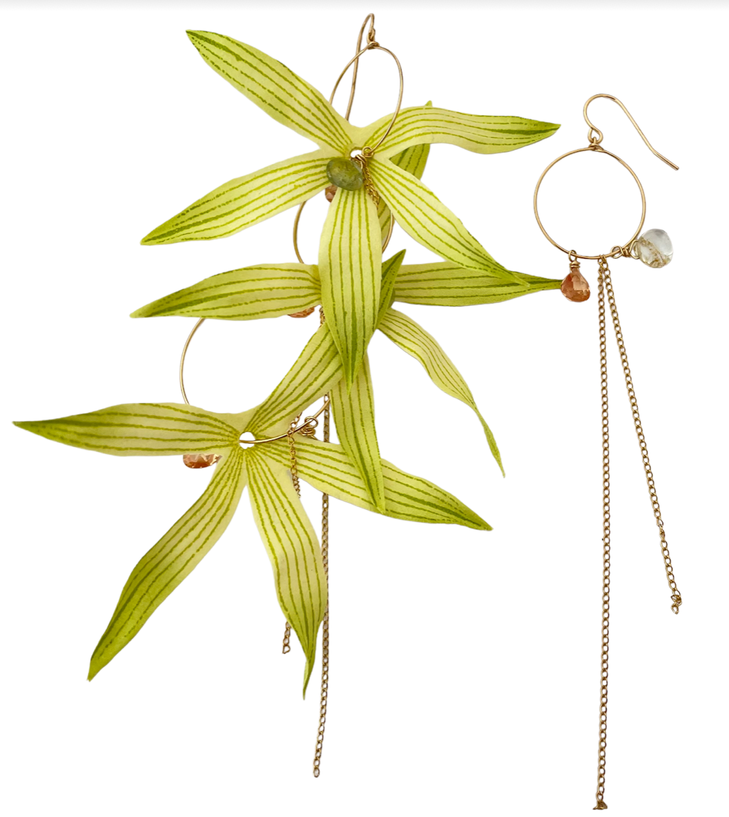Silk Flower Earrings