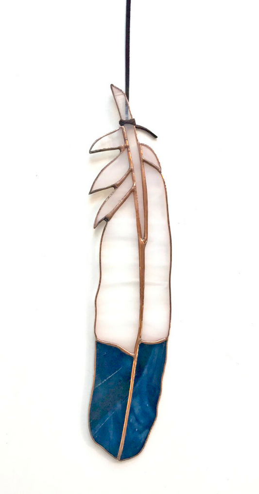 Stained Glass Eagle Feather