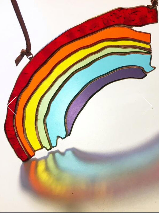 Stained Glass Kinder Rainbow