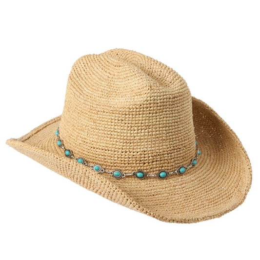 Raffia Turquoise Cowboy