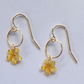 Petite Lei Plumeria Raindrop Hoop