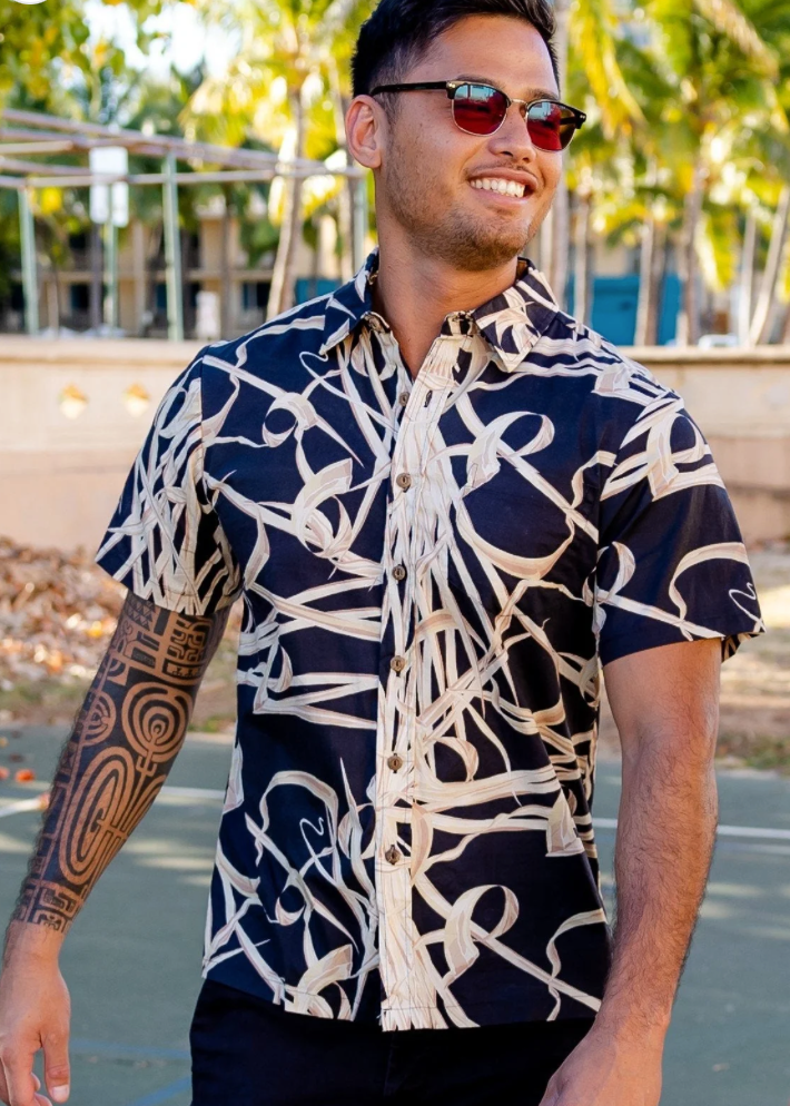Lau Hala Aloha Shirt