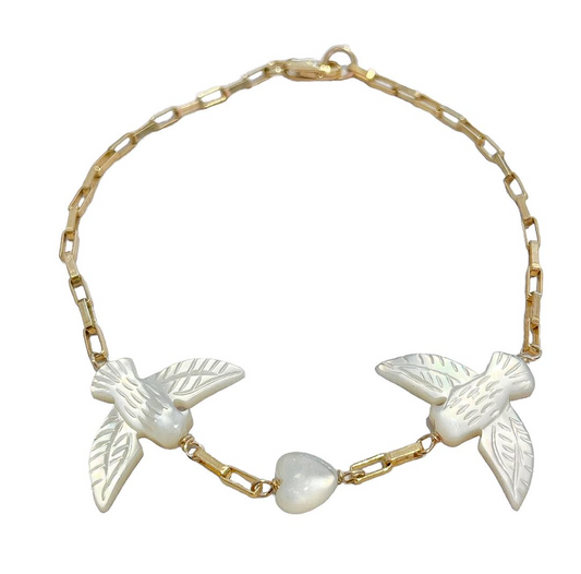 Dreambird Holding Love Bracelet