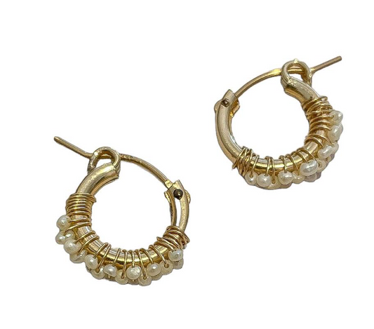 Tiniest Ocean Hoops