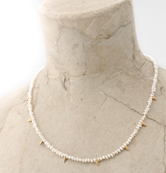 Pearl Spike Necklace