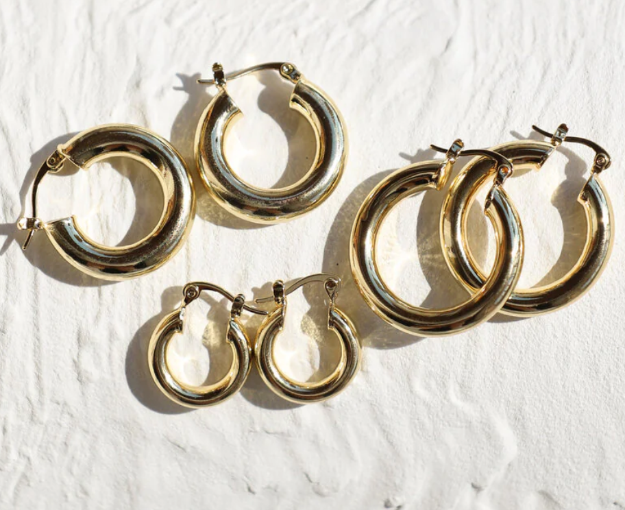 Classic Gold Hoops