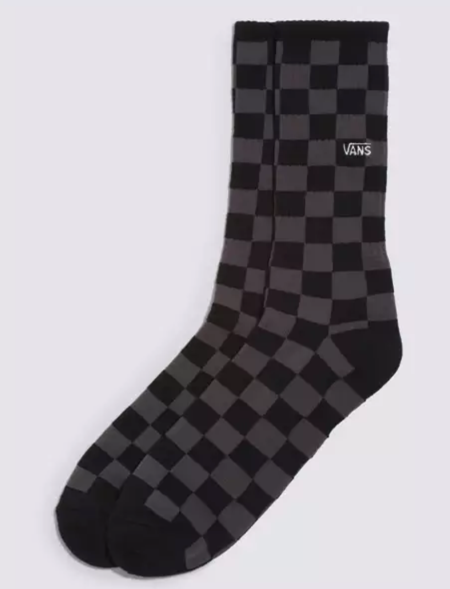 Black + Charcoal Check Sock