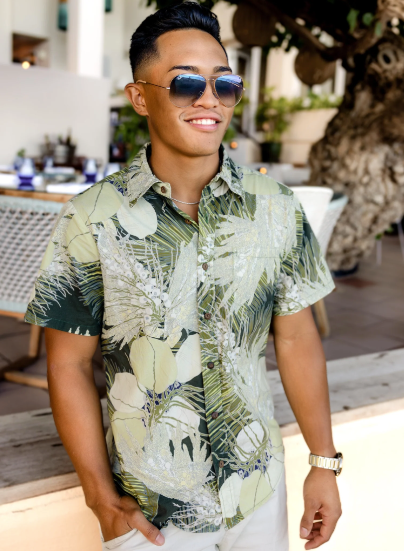 Coconut Flower Aloha Shirt