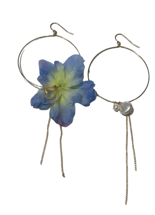 Silk Flower Earrings