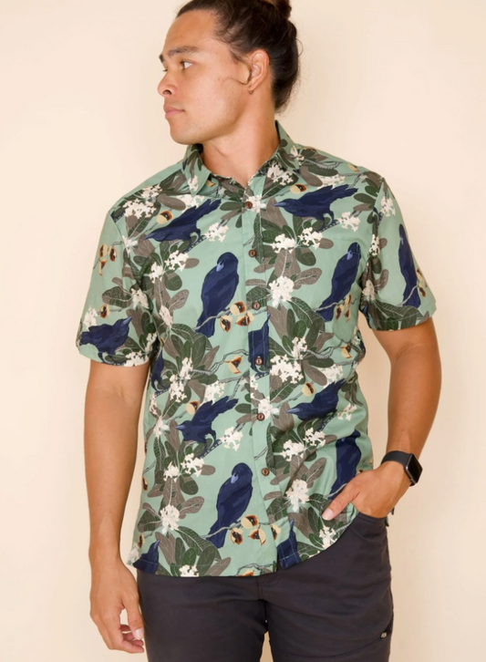 'Alala Green Aloha Shirt