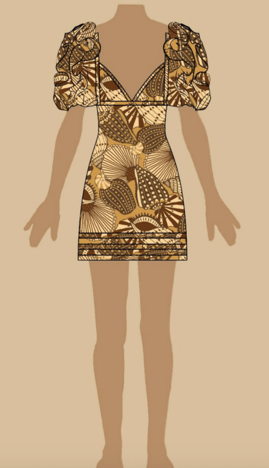 Shell Mix Dress