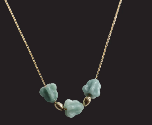Triple Jade Pua Necklace