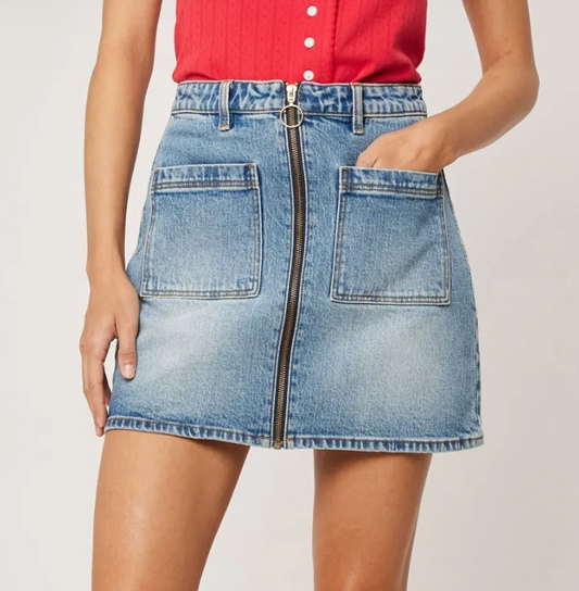 A-line Zip Skirt