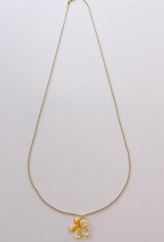 Lei Single Plumeria Hana Necklace