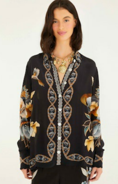 Snake Floral Shirt