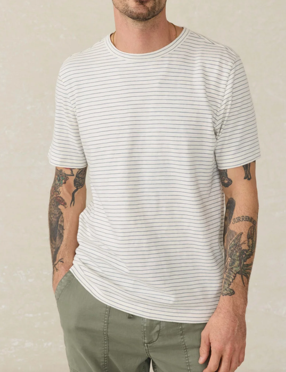 Striped Sunwashed T