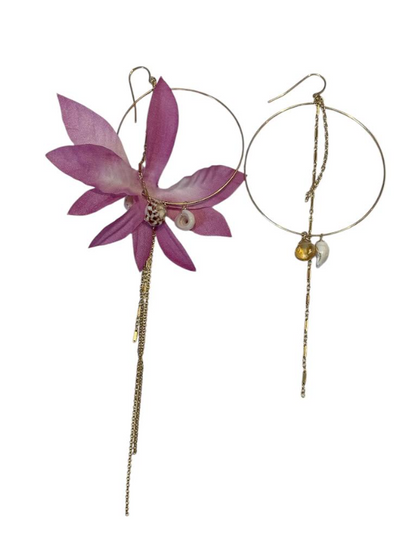 Silk Flower Earrings