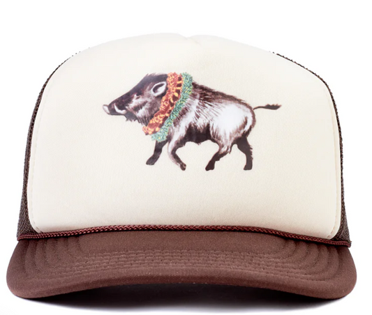 Double Lei + Boar Trucker Hat