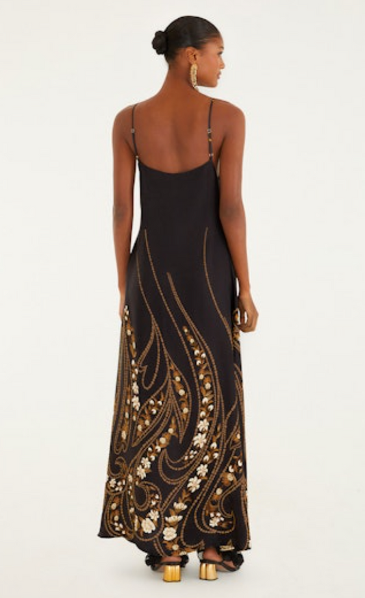Garden Silhouette Slip Dress