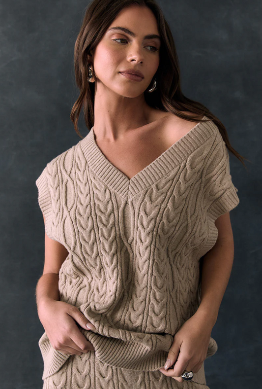 Cable Sweater Vest